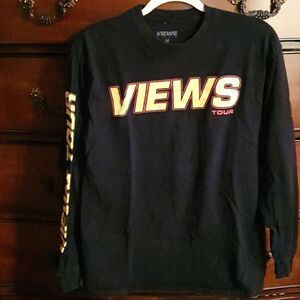 Men's Black Views Tour Tee sz M